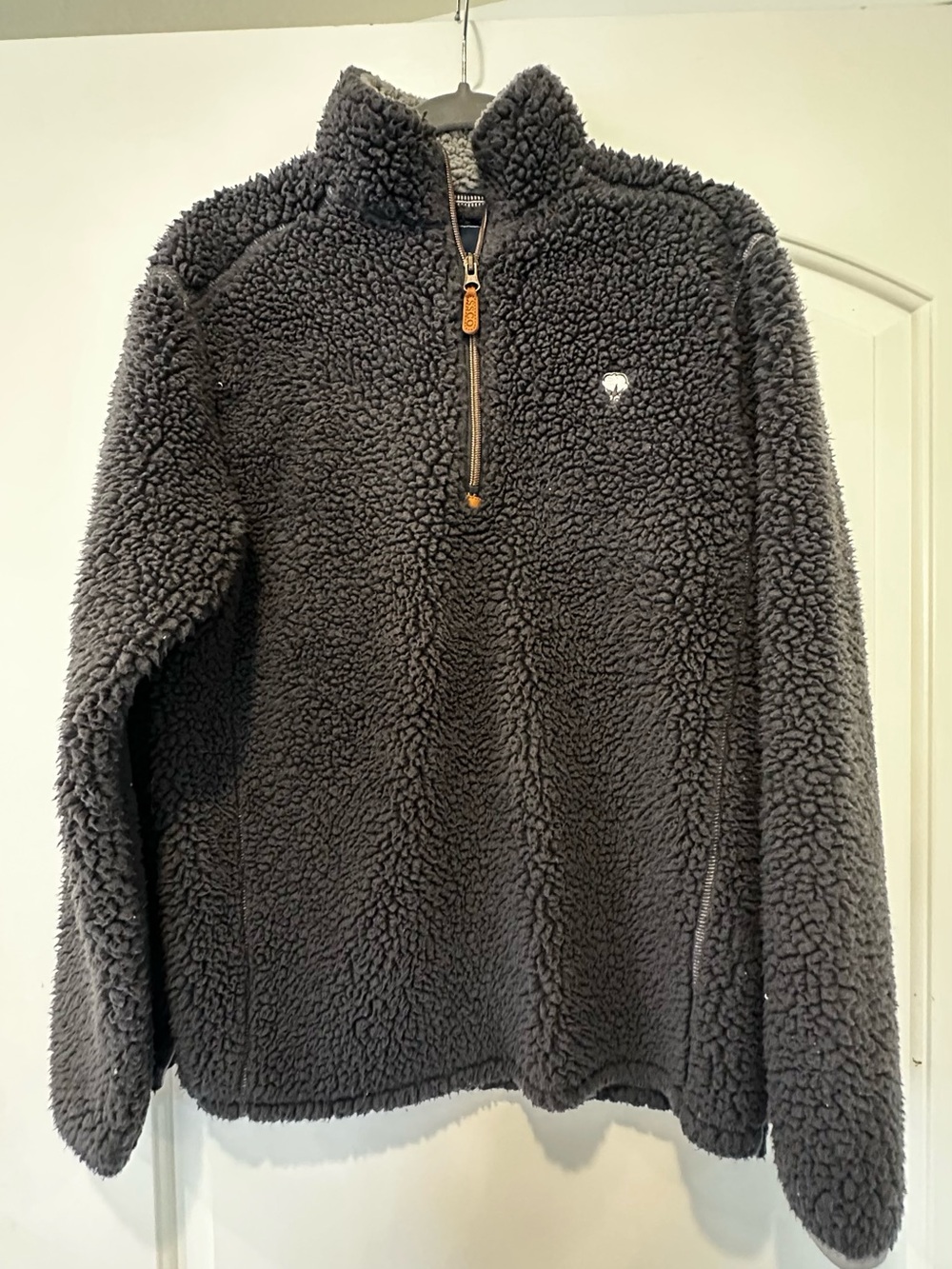 Women’s  Sherpa Quarter-Zip Pullover Sweater - Charcoal